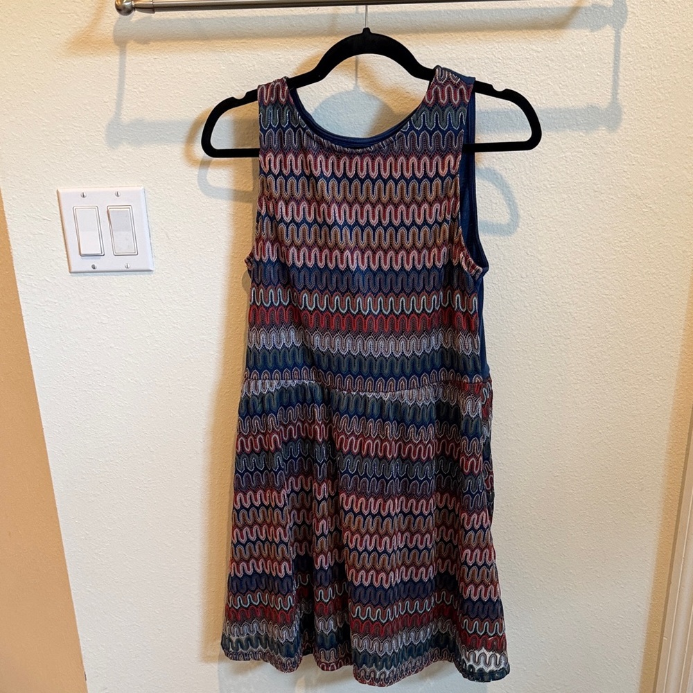 Colorful Sleeveless Patterned Dress